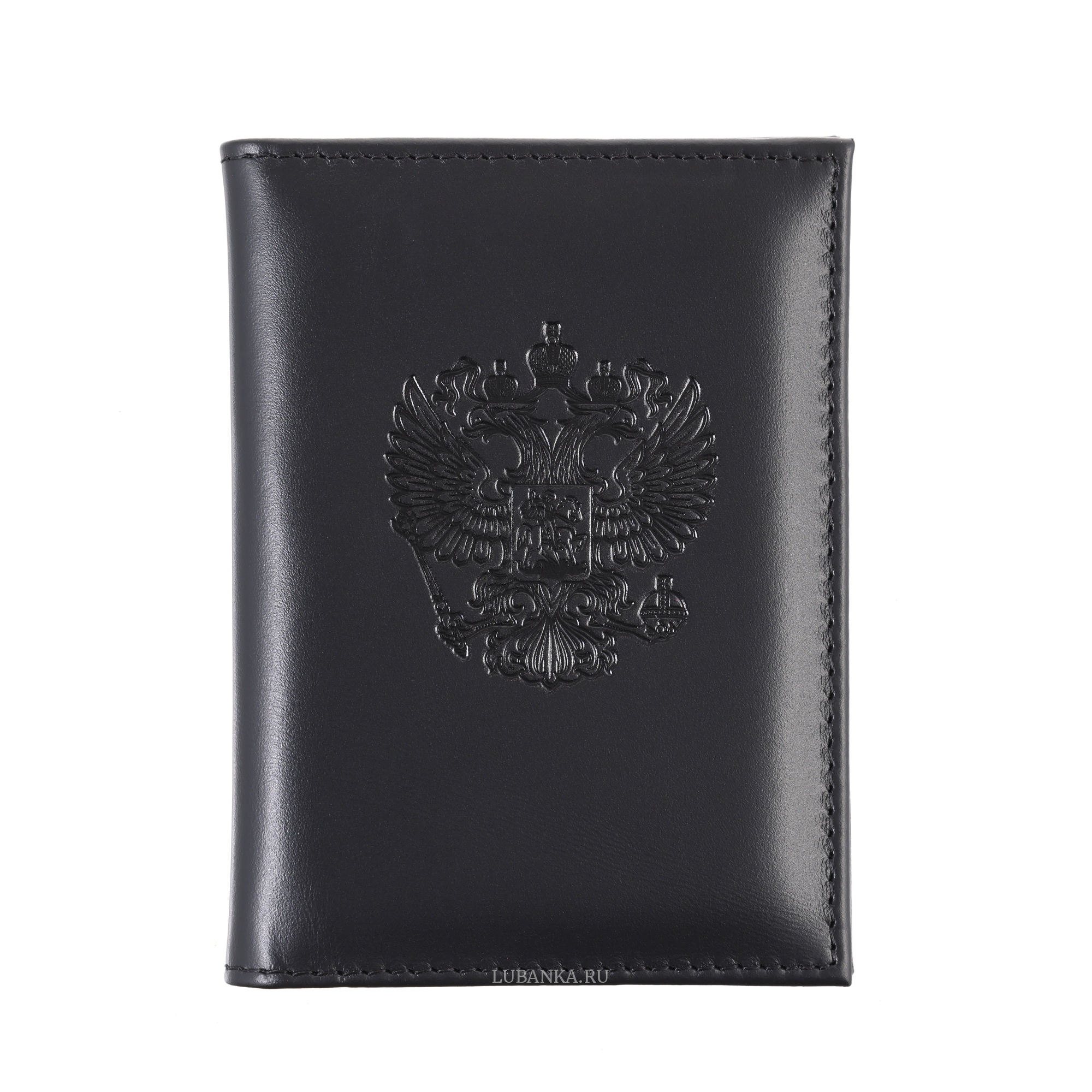 Обложка для автодокументов Россия с картхолдером черная