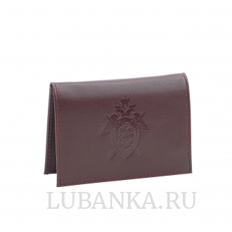 Обложка для удостоверения СКР бордовая