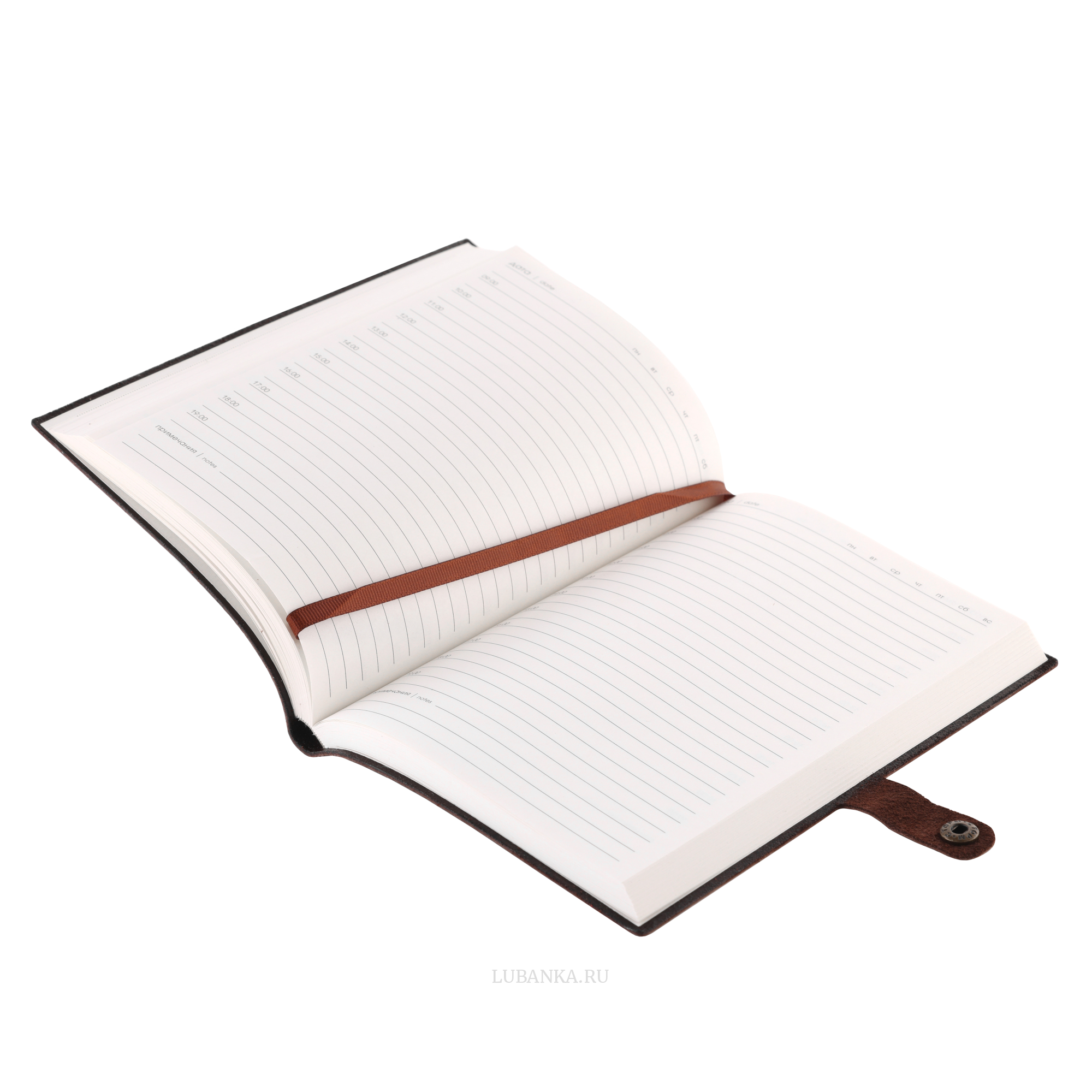 Ежедневник СВР мягкая обложка коричневый